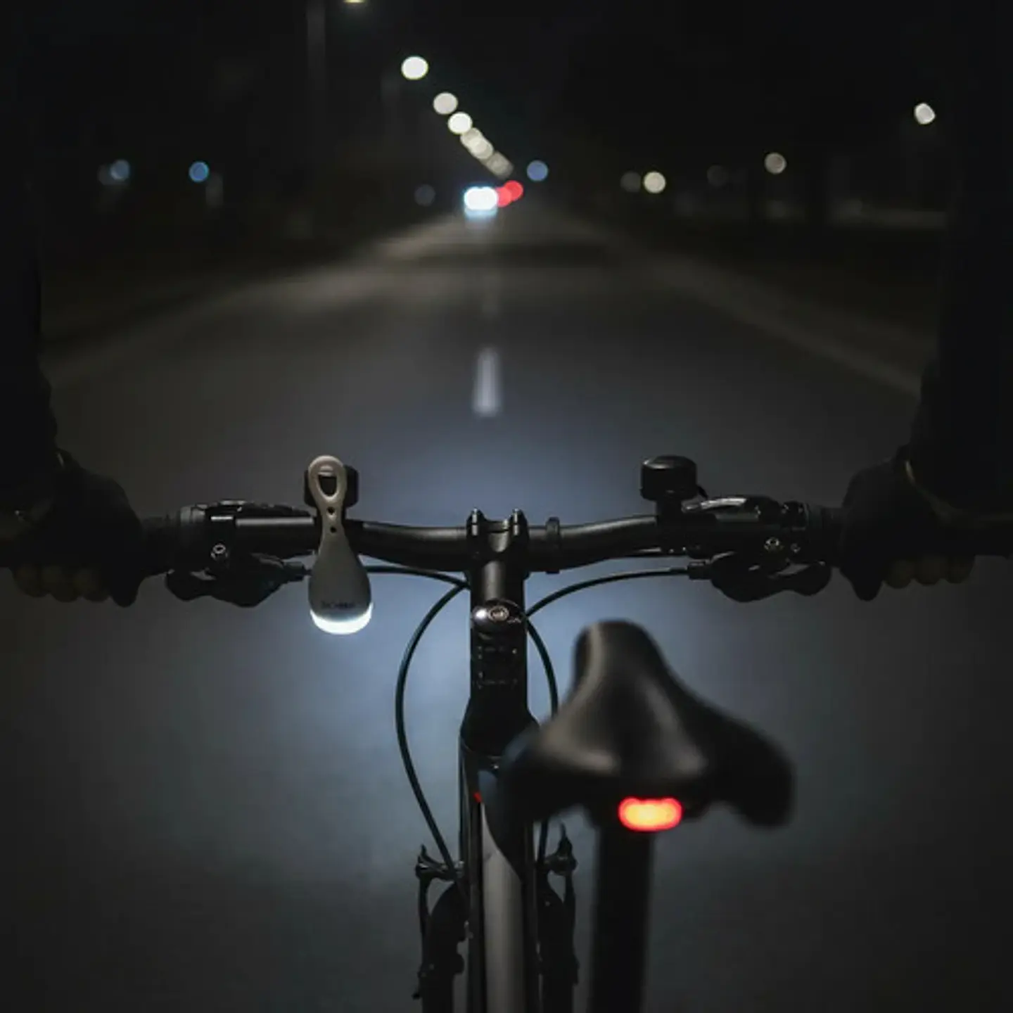 Luz Led Para Bicicleta Sapitos Color Blanco Y Negro Dc-488 3