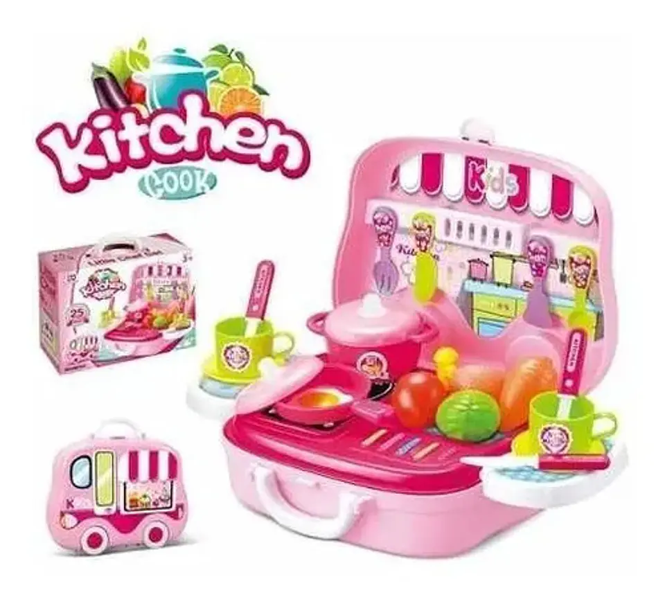 Maletín Estufa Cocina Niñas 008-915a Kitchen Cook 3