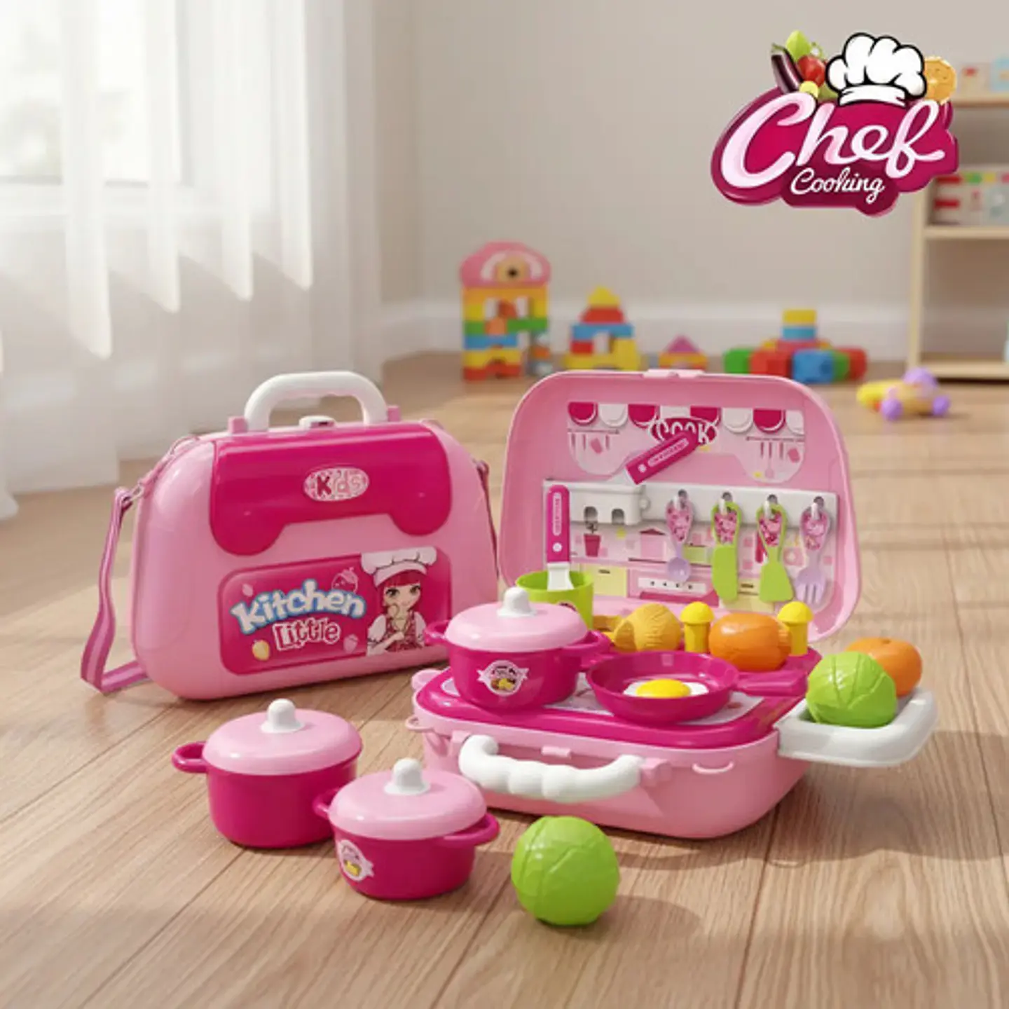 Maletín Estufa Cocina Niñas 008-915a Kitchen Cook 11