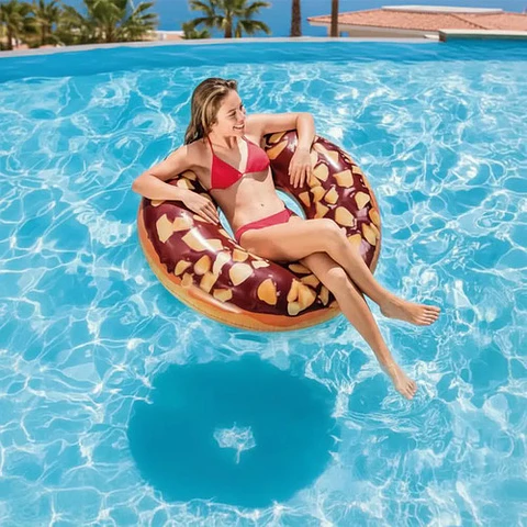 Flotador Dona Inflable Intex  Chocolate Donut Tube 56262