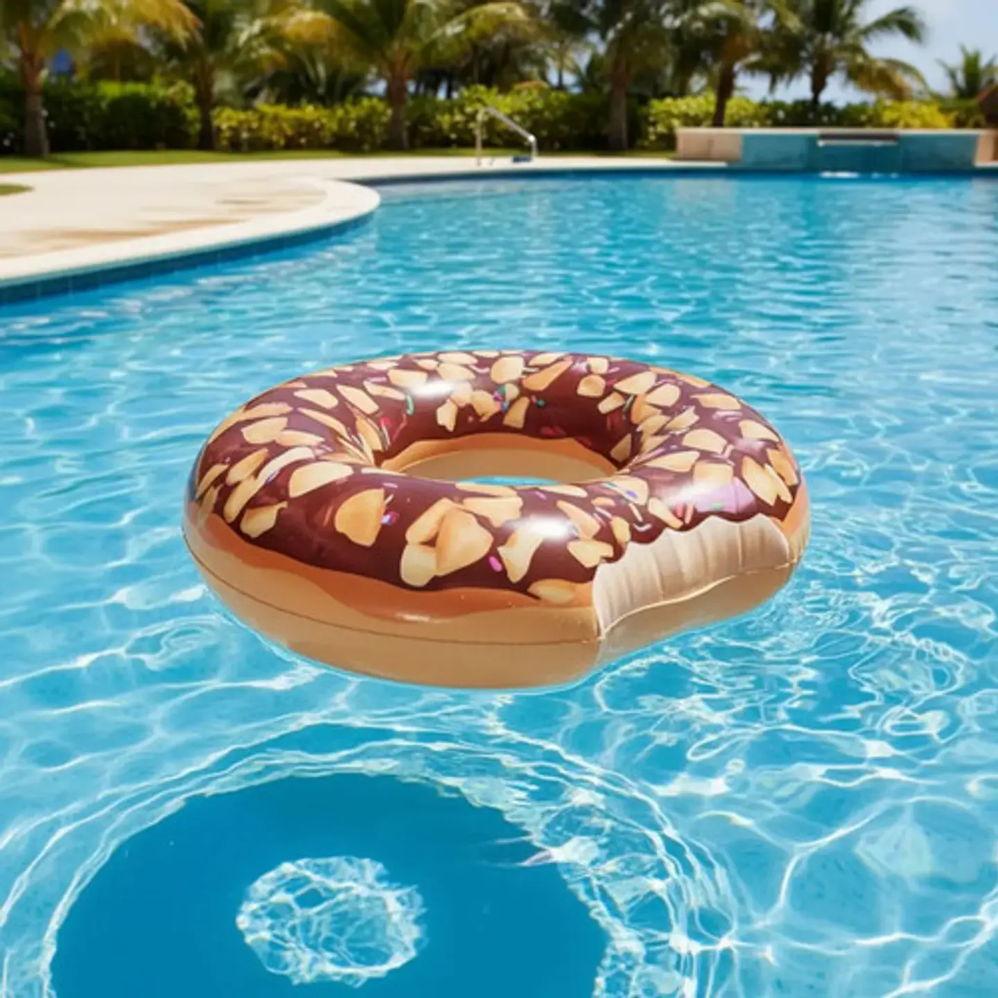 Flotador Dona Inflable Intex  Chocolate Donut Tube 56262 3