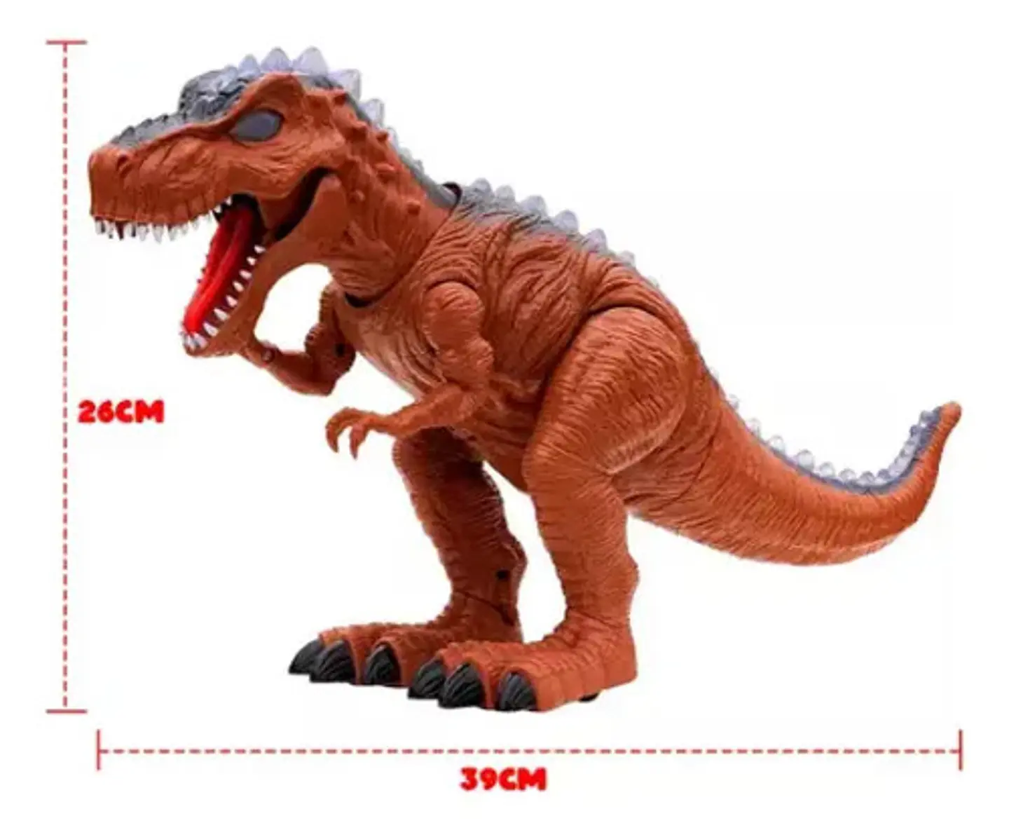 Dinosaurio Electrónico 27cm Altura Ref 881 Luces Y Sonido  3