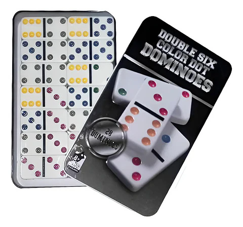Funda metálica reforzada Unyhome Dominó de 28 piezas, 6 colores
