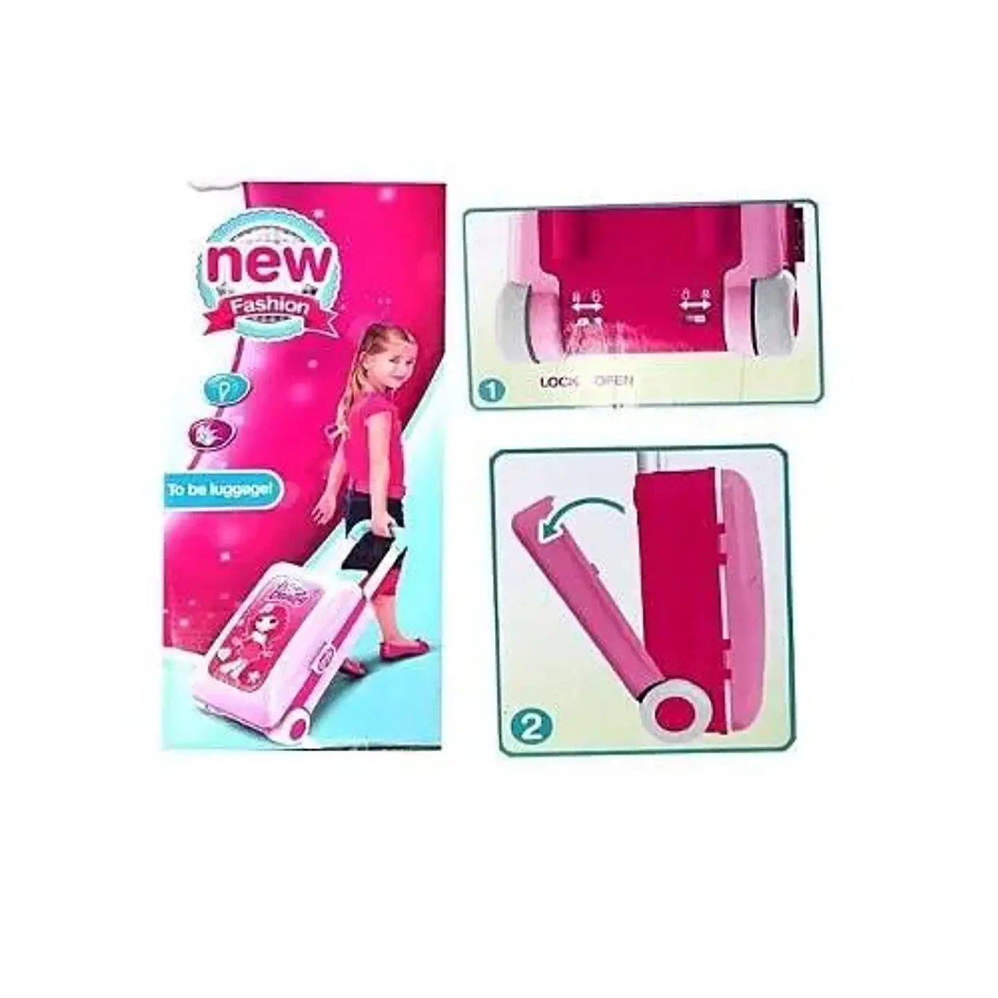Dayotoys Set Tocador Niñas Plástico Rosa Incluye Accesorios Y Taburete Rosa Chicle 5