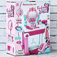 Dayotoys Set Tocador Niñas Plástico Rosa Incluye Accesorios Y Taburete Rosa Chicle - Miniatura 6