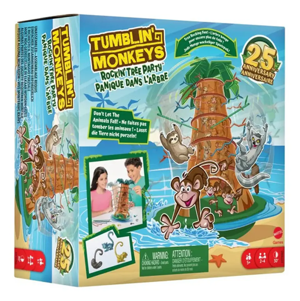 Mattel Games Juego De Mesa Monos Locos 25 Aniversario 1