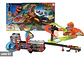 Pista Hot Doble Dinosaurio Rex Lavad +10carros Wheel 8899-94 - Miniatura 4