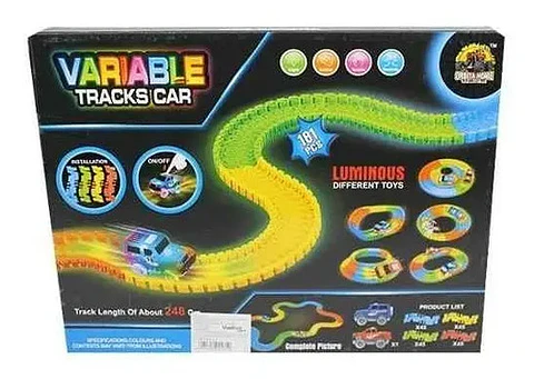Pista  Variable  Luminous Luz Gd217 Carros Autos Magic Track