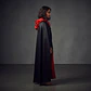 Capa Negra Con Rojo 90 Cm Halloween  Rerf  Mp853  - Miniatura 4