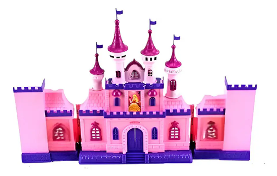 Casa De Muñecas Castillo Princesas Sg-29071 Luces Y Sonidos Rosa 2
