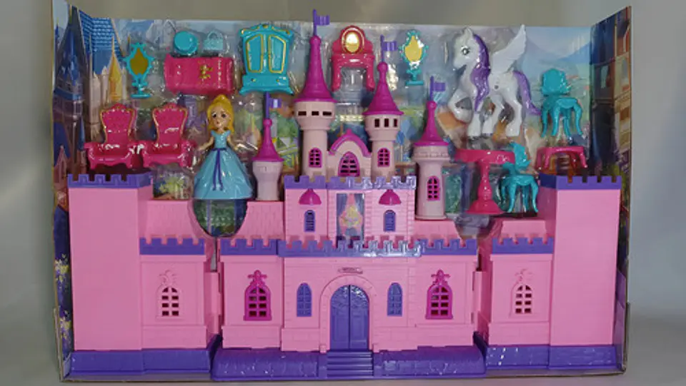 Casa De Muñecas Castillo Princesas Sg-29071 Luces Y Sonidos Rosa 4