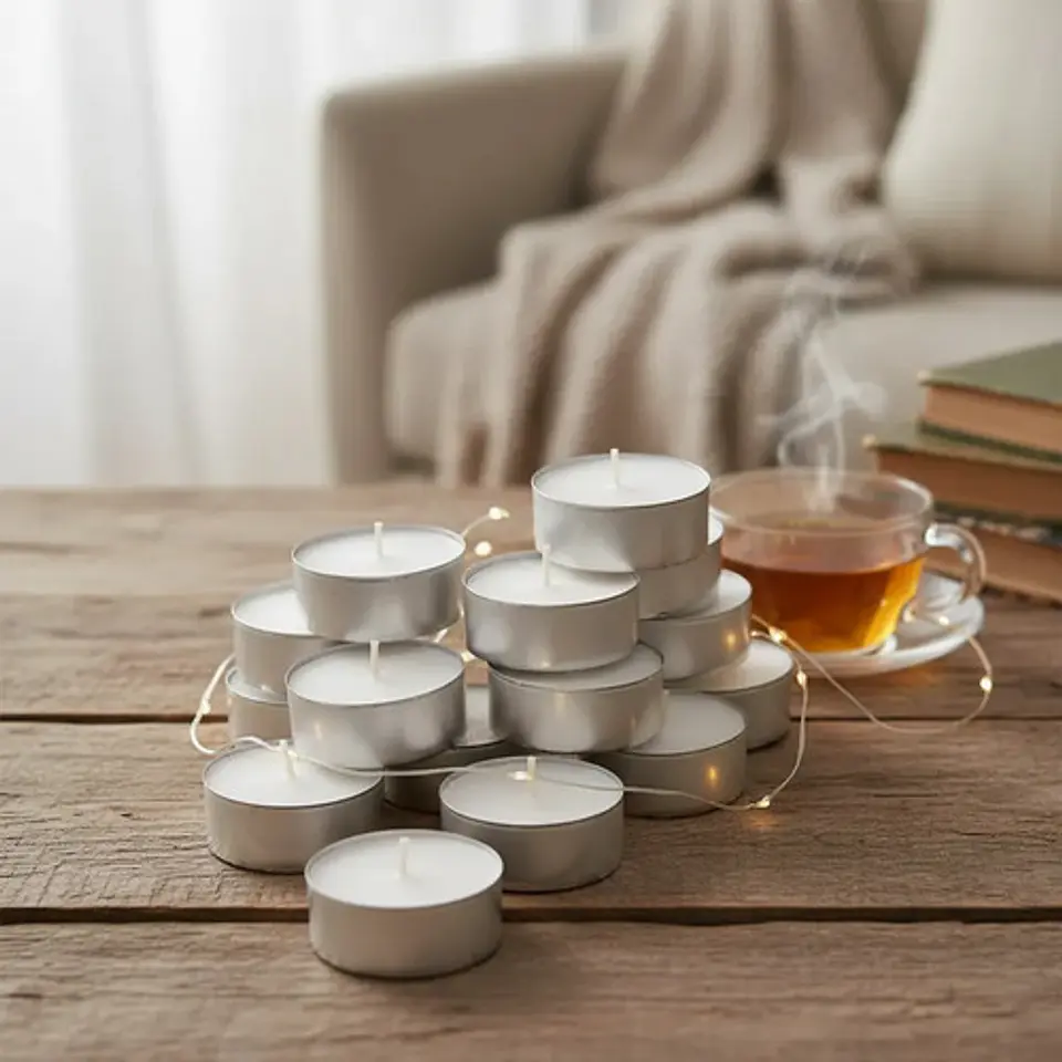 Velas Pebetero 64und Luz Decoración Aluminio Mechero 3050423 1