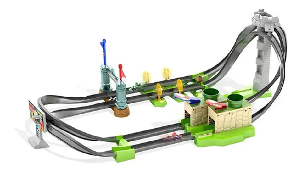 Hot Wheels Mario Kart Circuito Colorido Mattel. 1