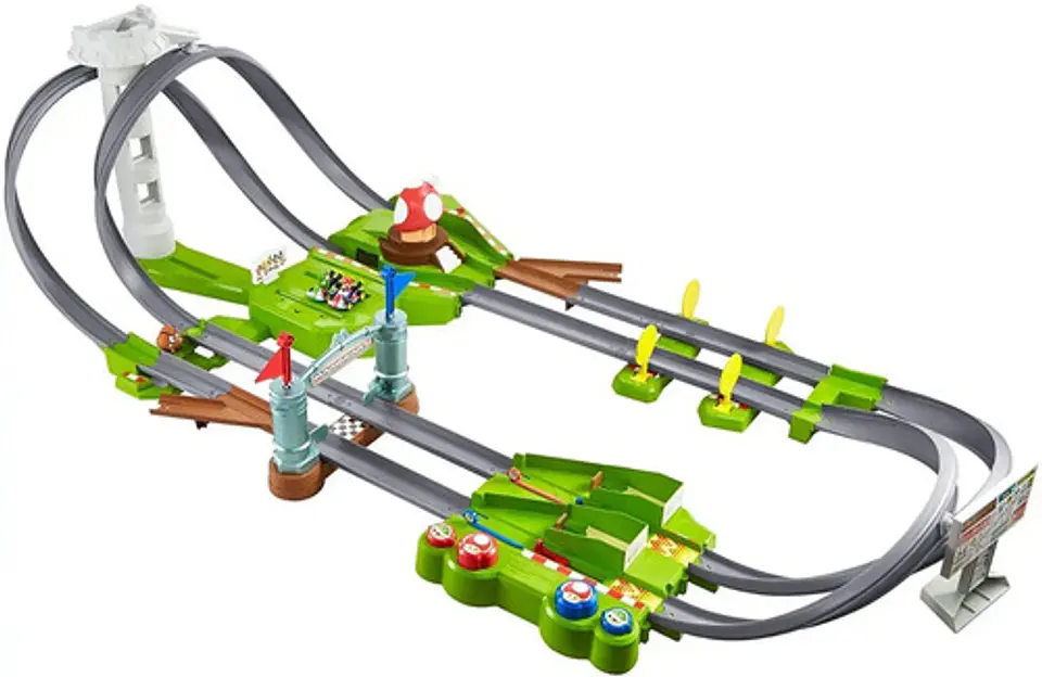 Hot Wheels Mario Kart Circuito Colorido Mattel. 3