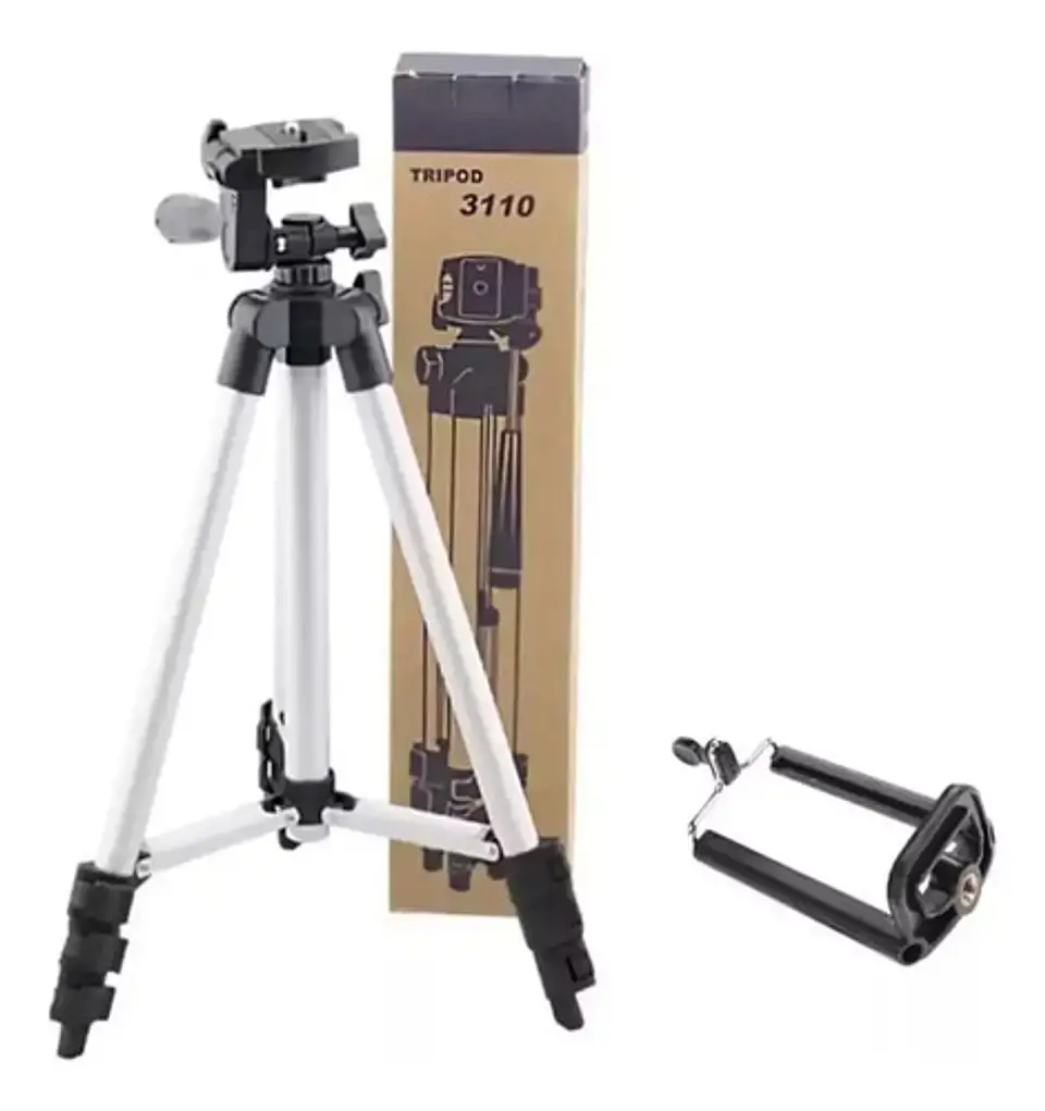 Trípode Tefeng Tf-3110 Para Cámara Y Teléfono, Aluminio 102cm Flexible 3