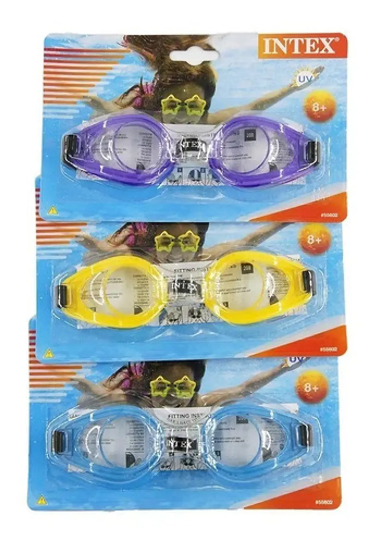 Gafas Siliconada Natación Intex 55602 Para Niños 2