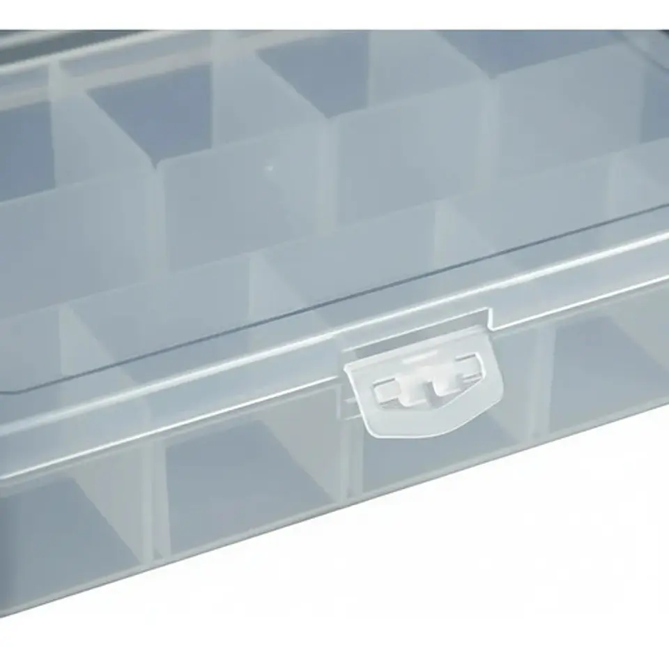 Caja Organizadora Multiusos Compartimentos Botones Tuercas Transparente 3