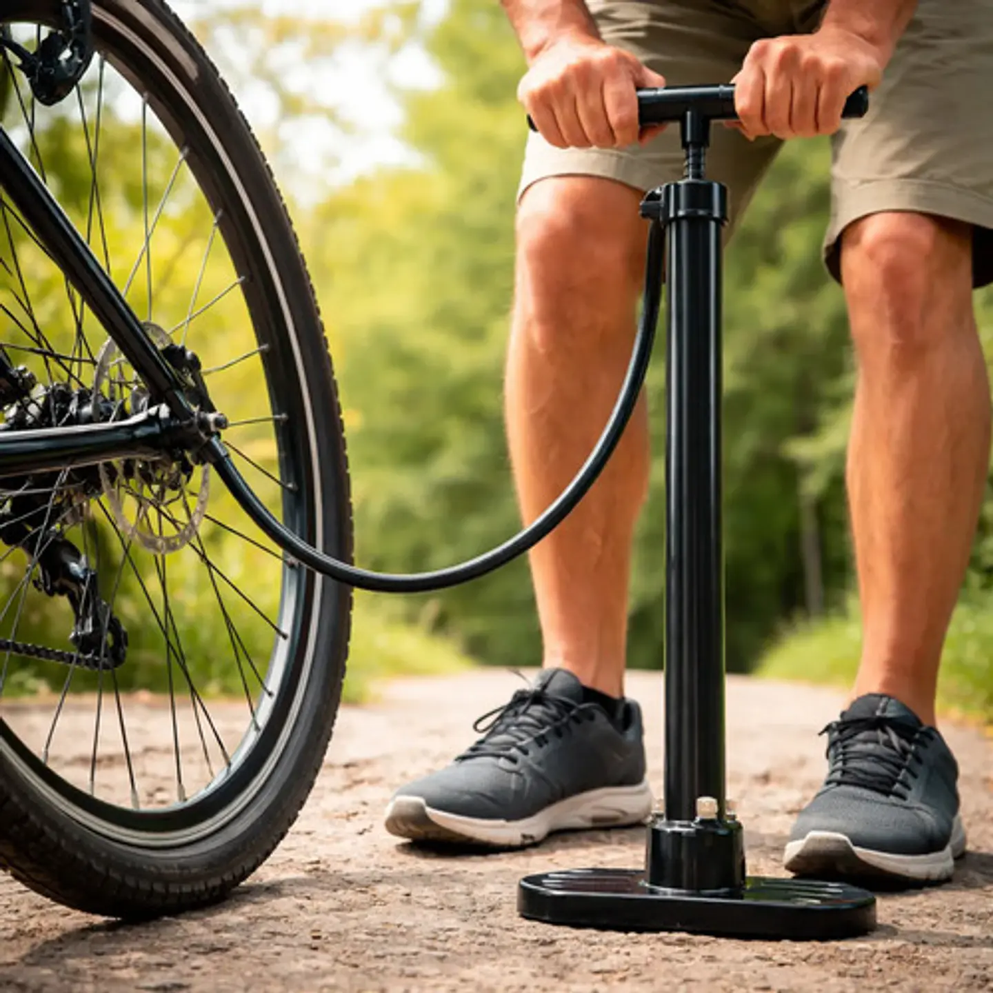 Bomba Inflador Manual Fenix Portátil Para Bicicleta Balones  1