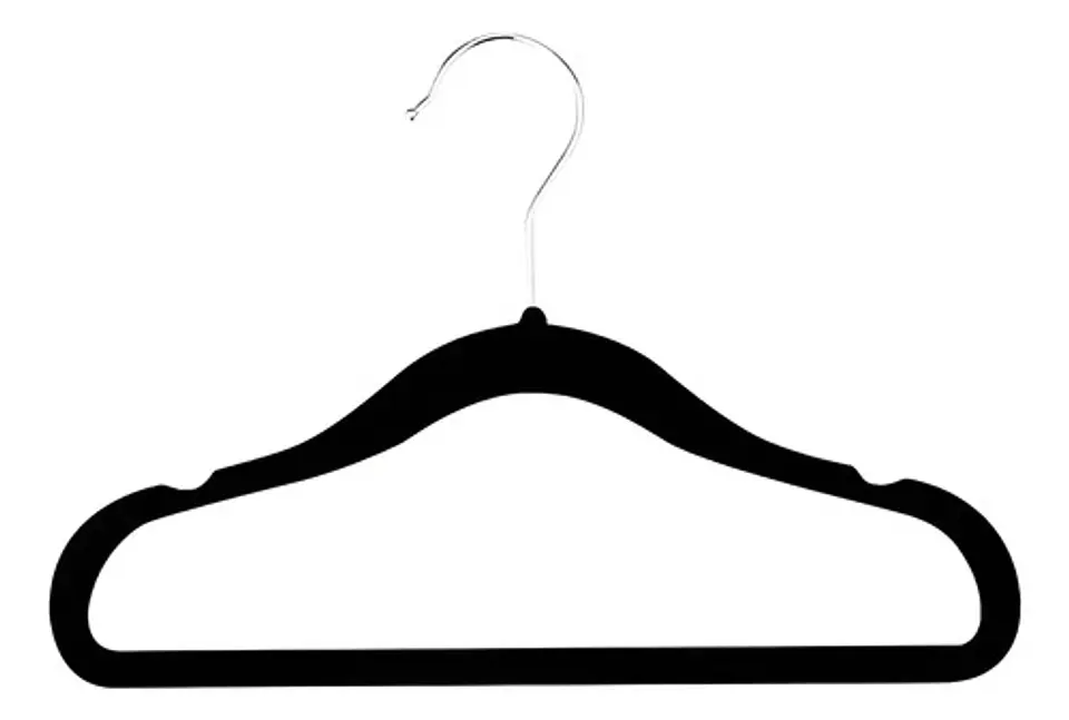 Set De 4 Ganchos Forrados En Terciopelo Antideslizantes Ropa 6