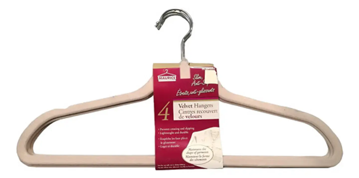 Set De 4 Ganchos Forrados En Terciopelo Antideslizantes Ropa 10