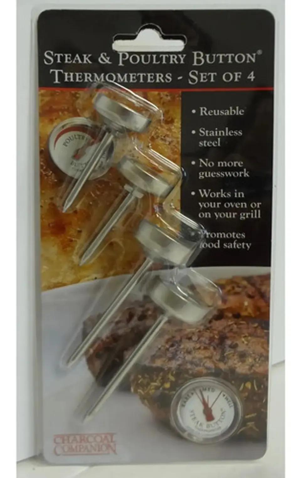 Set De Termómetros De Botón Punzón X4 Para Carnes Ref.cc6557 4