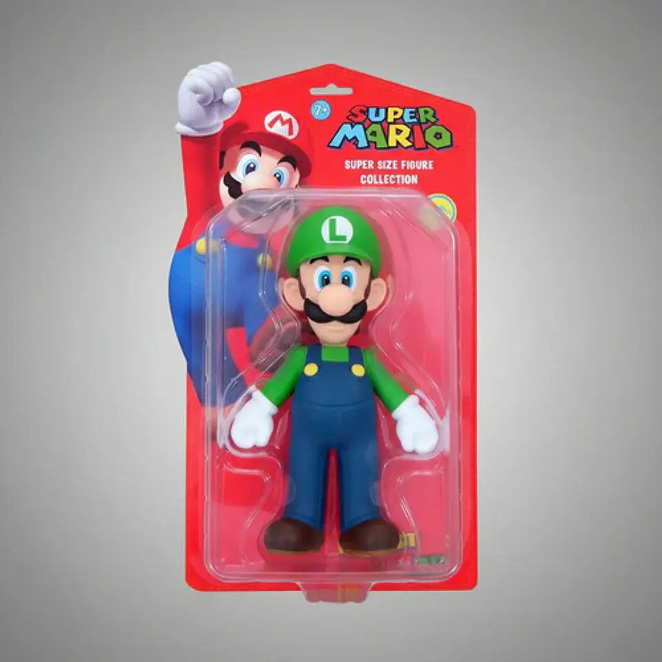 Luigi 23cm Super Mario De Super Tamaño De Colección 1326-2 1