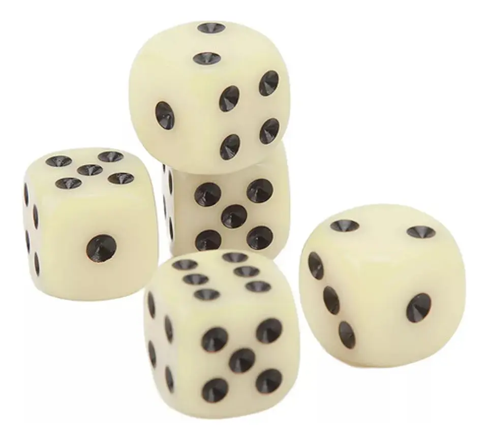 Cacho Yahtzee Juego De Mesa Tatuco Con Paño + 5 Dados 2