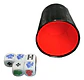 Cacho Yahtzee Juego De Mesa Tatuco Con Paño + 5 Dados - Miniatura 4