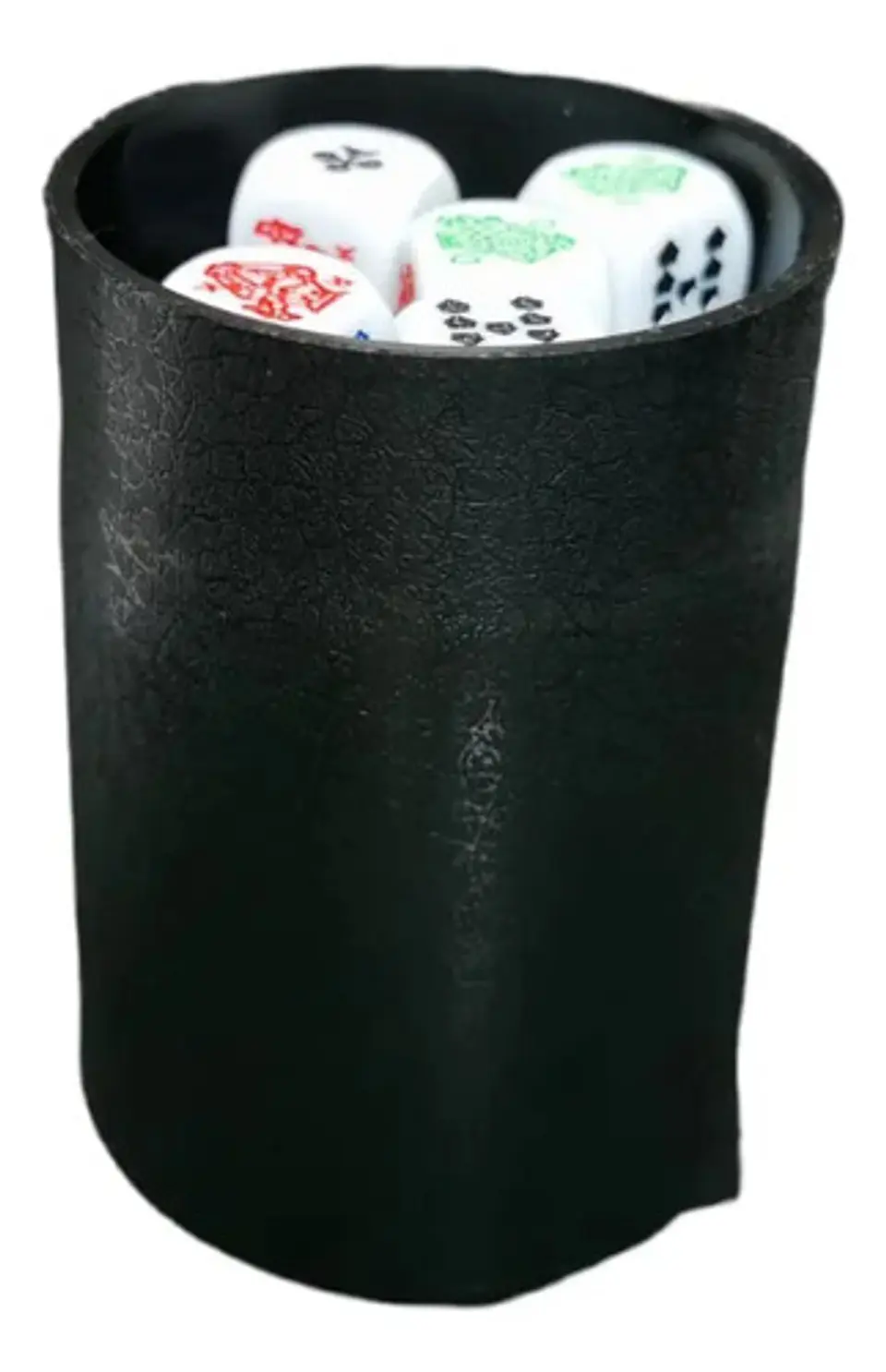 Cacho Yahtzee Juego De Mesa Tatuco Con Paño + 5 Dados 5