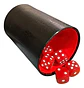 Cacho Yahtzee Juego De Mesa Tatuco Con Paño + 5 Dados - Miniatura 15