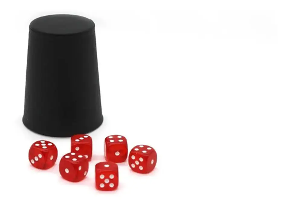 Cacho Yahtzee Juego De Mesa Tatuco Plástico + 6 Dados  3