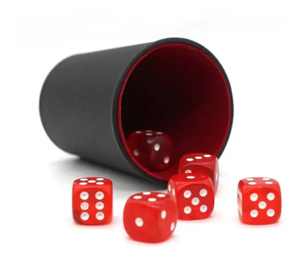 Cacho Yahtzee Juego De Mesa Tatuco Plástico + 6 Dados  4