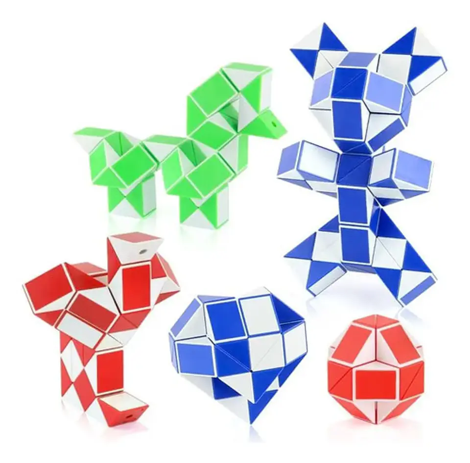 Rubik Serpiente Culebra Mágica Piezas Multicolor 48 Segmento 22