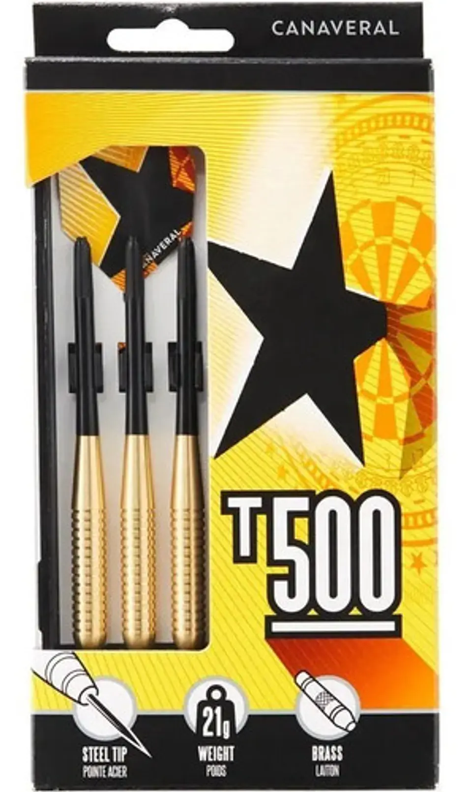 3 Dardos Con Punta De Acero T500 Canaveral 4