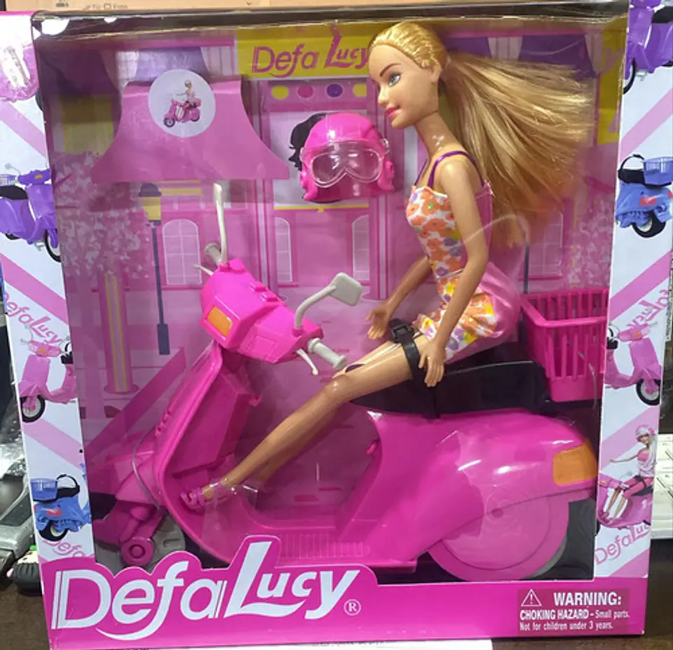 Muñeca Defa Lucy Fashionable Scooter Moto Accesoros Ref 8206 1