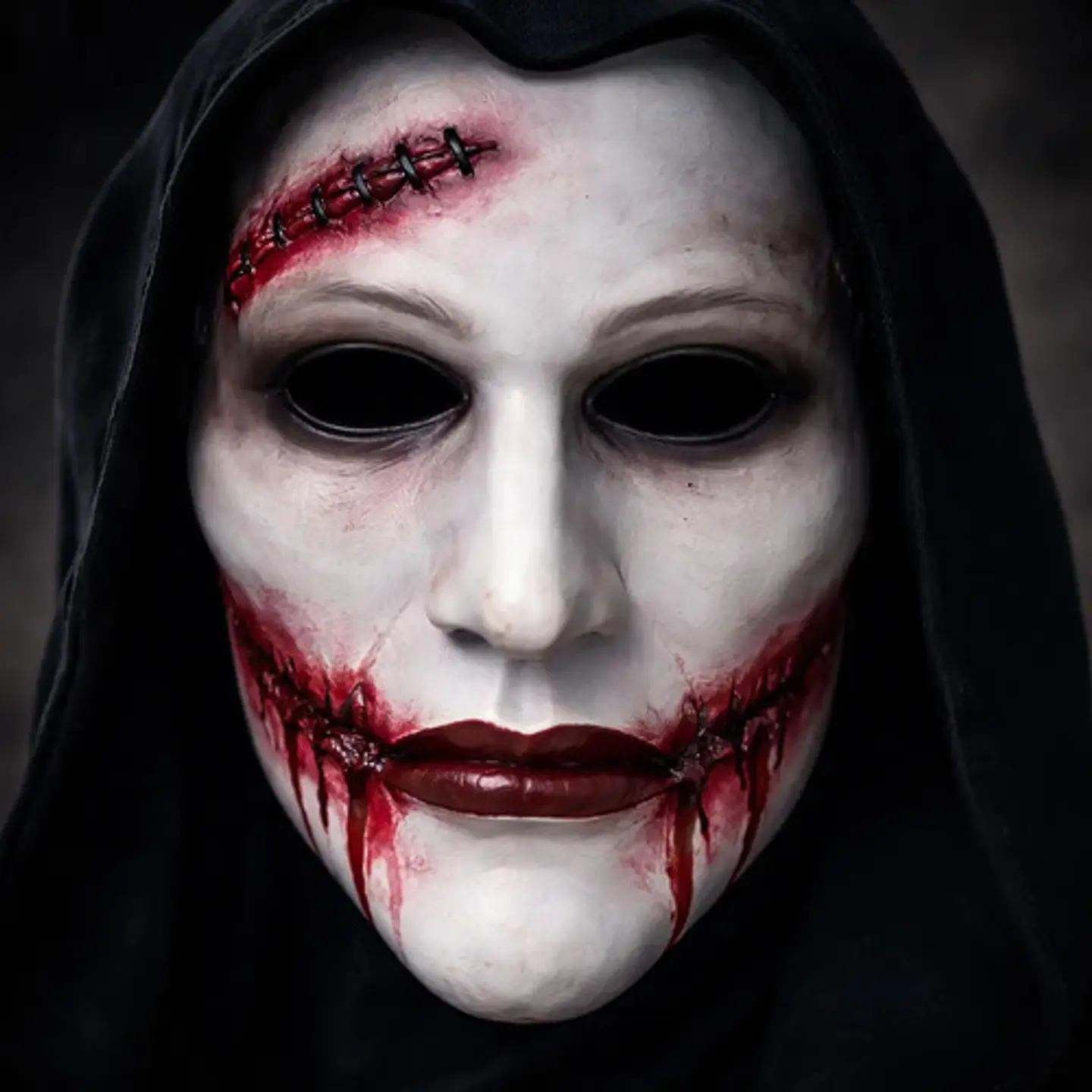 Máscara De Vampiro Yuang Jue En Plástico Blanco Para Halloween 4
