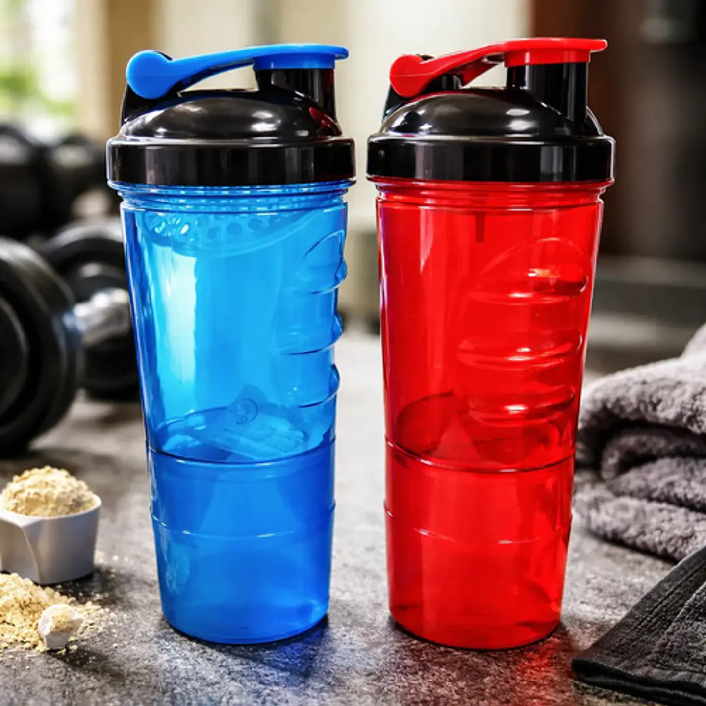 Botella Vaso Shaker Con Compartimentos Ref. 3216047 3