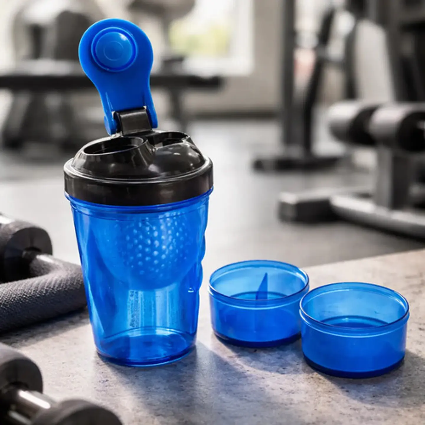 Botella Vaso Shaker Con Compartimentos Ref. 3216047 4