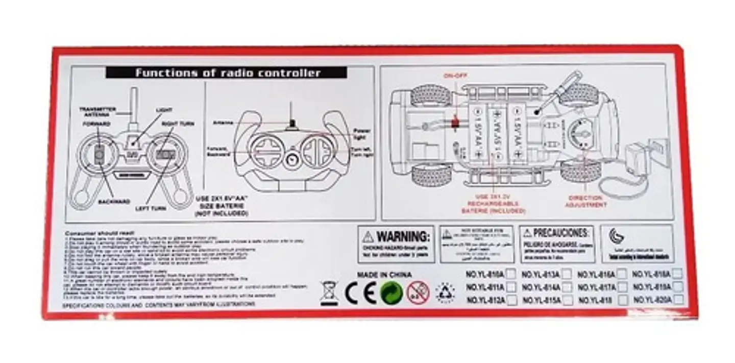 Camioneta Control Remoto R/c Escala Luz 1:18 Ref. Yl-819a 3
