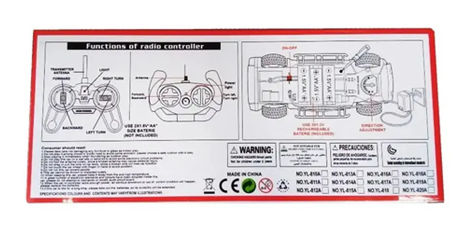 Camioneta Control Remoto R/c Escala Luz 1:18 Ref. Yl-819a 3