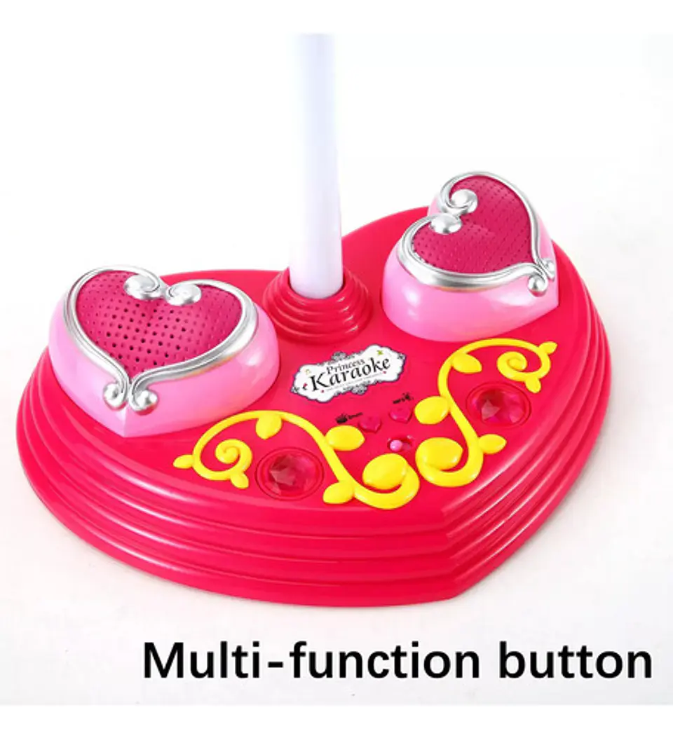 Micrófono Princess Karaoke Con Soporte Luz Ref. Hk-1389a 3