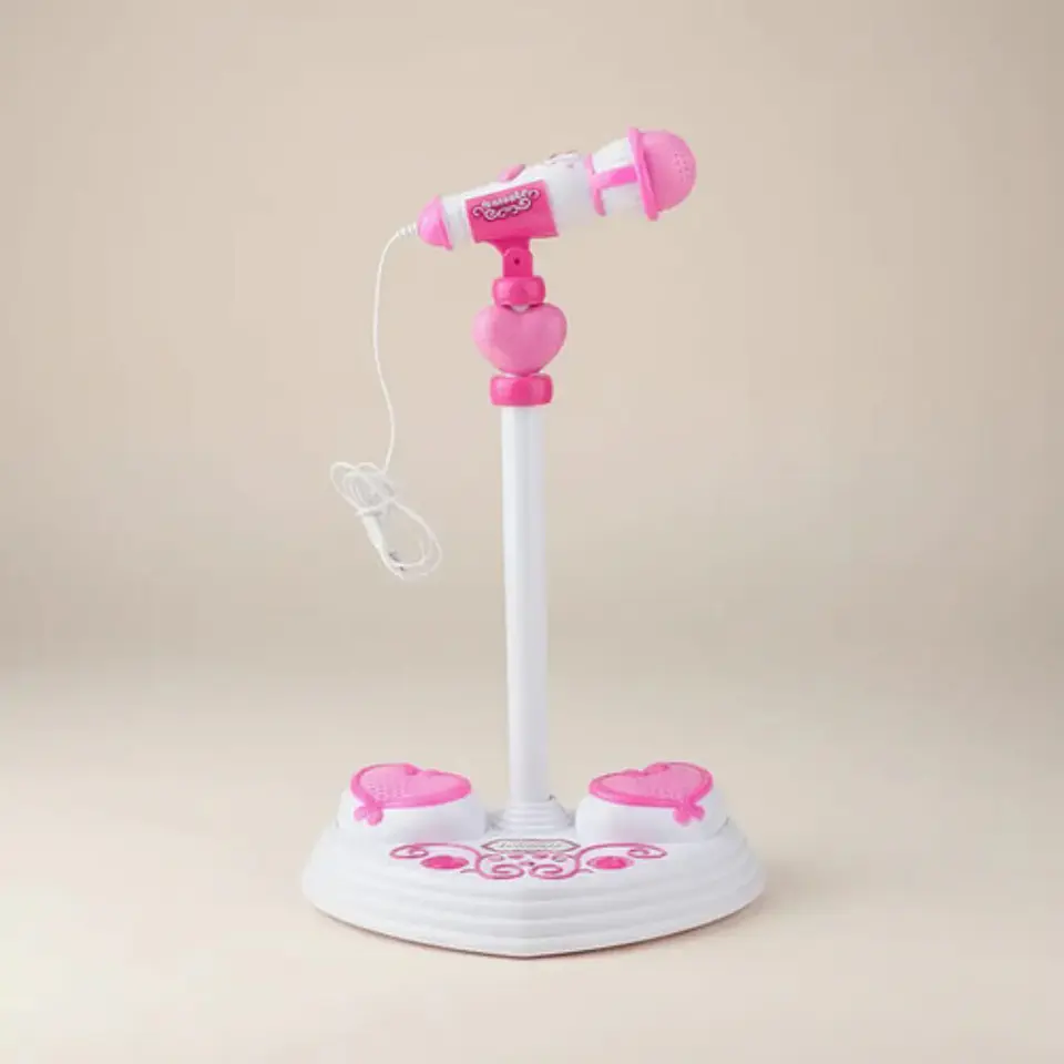 Micrófono Princess Karaoke Con Soporte Luz Ref. Hk-1389a 15