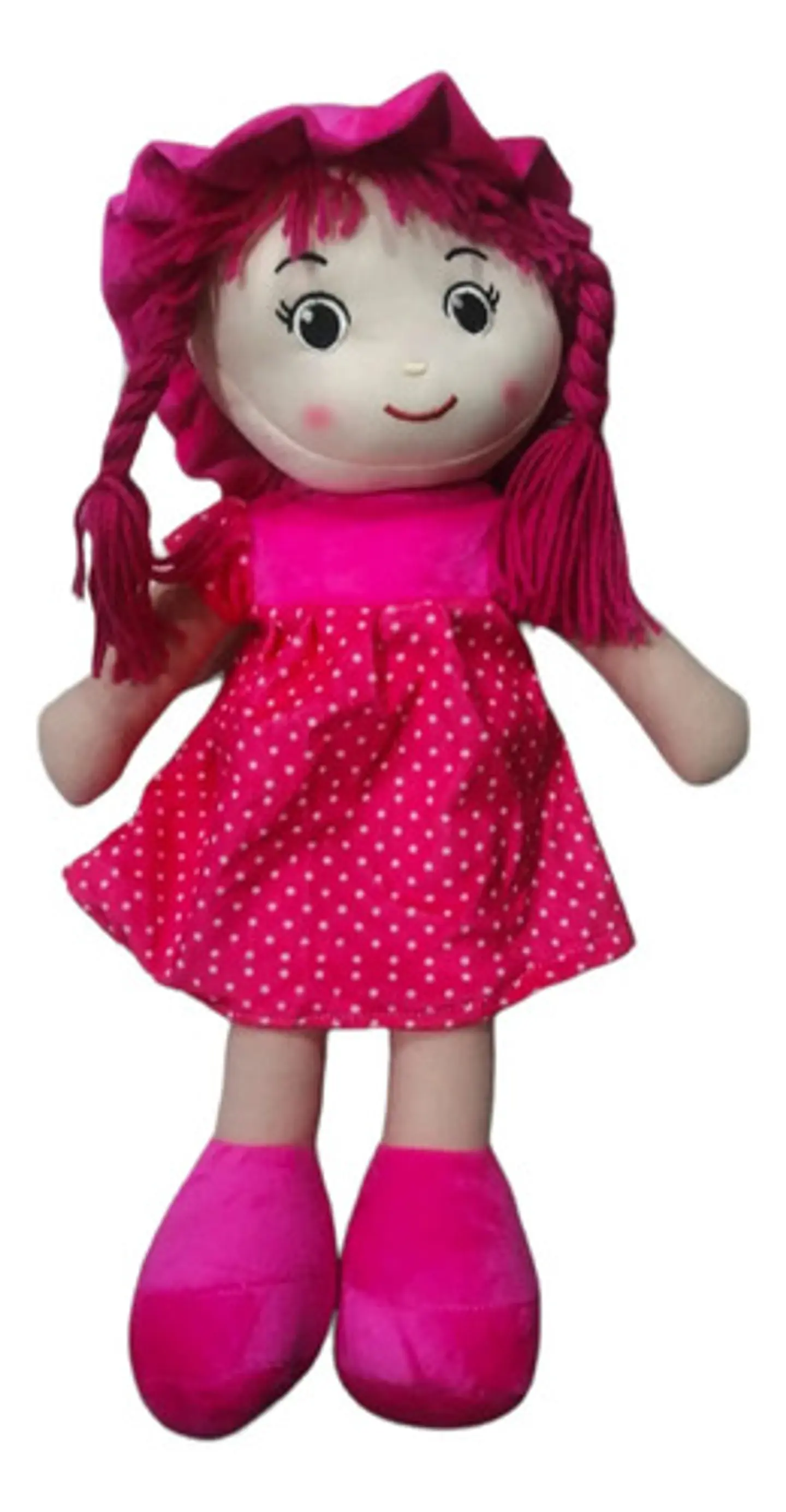 Muñeca De Trapo 38cm Pequeña Suave Con Vestido Niñas Bebés 2