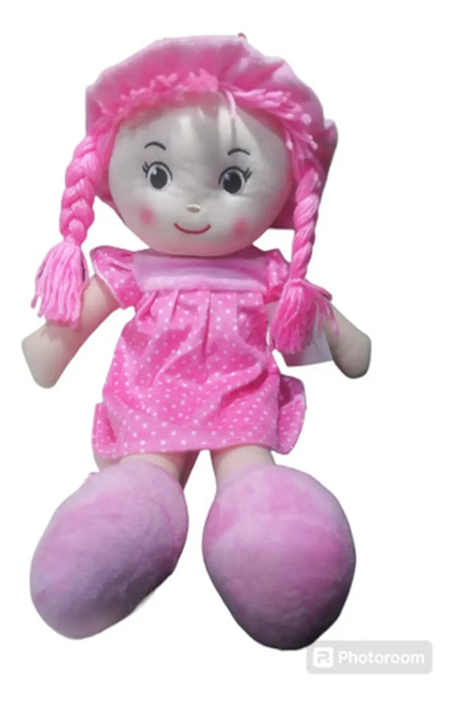 Muñeca De Trapo 38cm Pequeña Suave Con Vestido Niñas Bebés 7