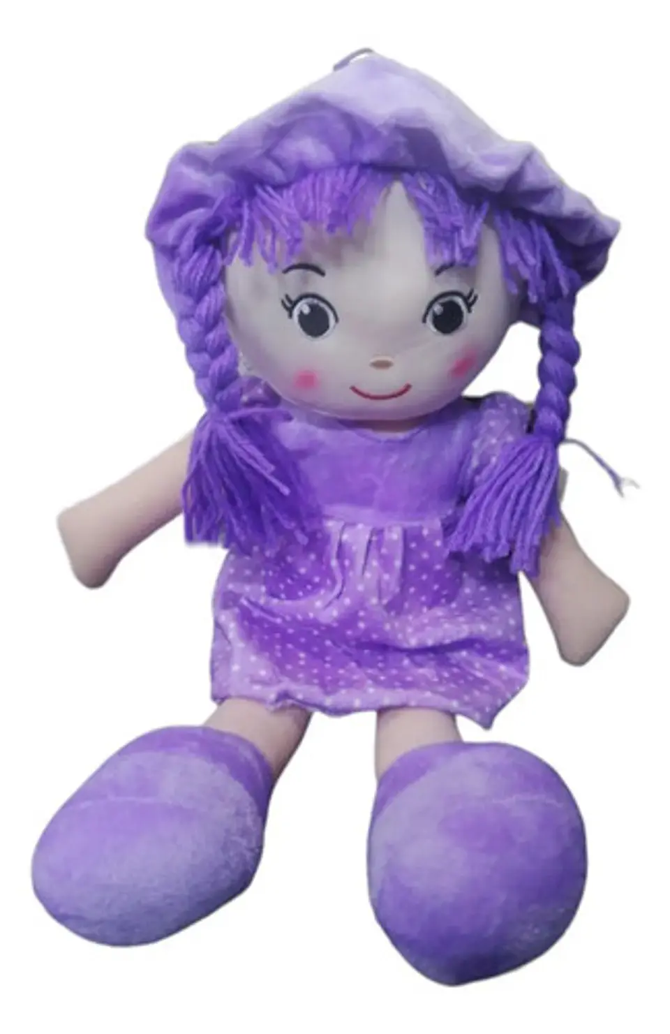 Muñeca De Trapo 38cm Pequeña Suave Con Vestido Niñas Bebés 11