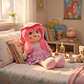 Muñeca De Trapo 38cm Pequeña Suave Con Vestido Niñas Bebés - Miniatura 22