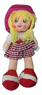 Muñeca De Trapo 38cm Pequeña Suave Con Vestido Niñas Bebés - Miniatura 35