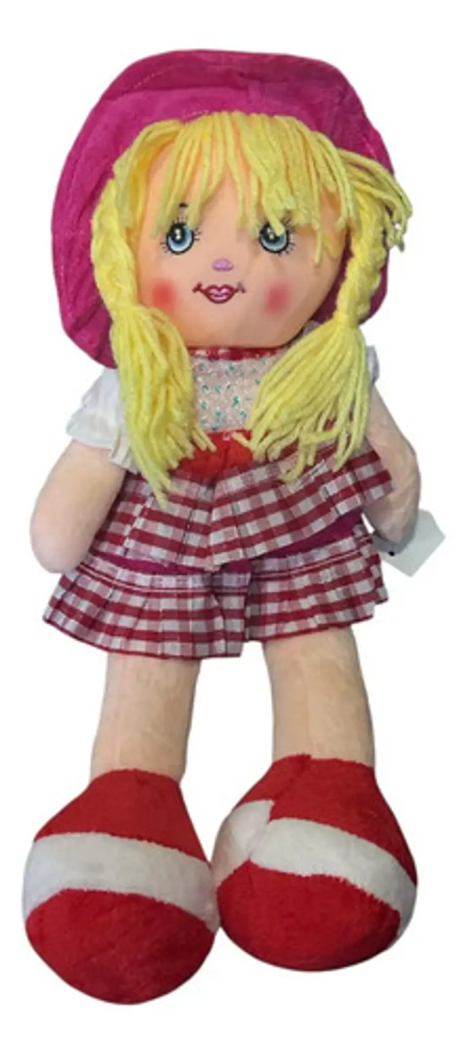 Muñeca De Trapo 38cm Pequeña Suave Con Vestido Niñas Bebés 35