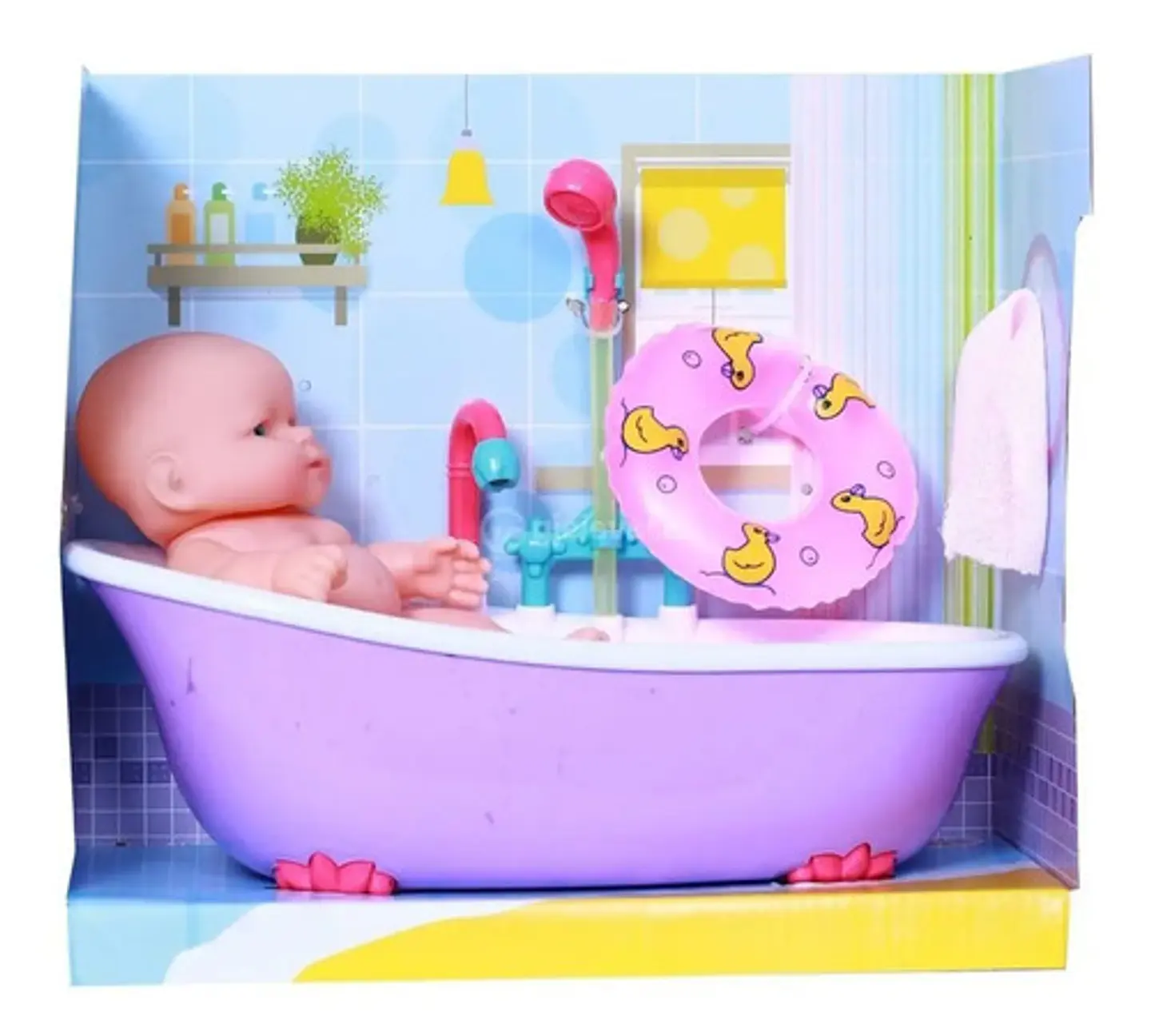 Mini Bañera Divertida Bebé Agua Real Luz Y Sonido Ref. 389-1 4