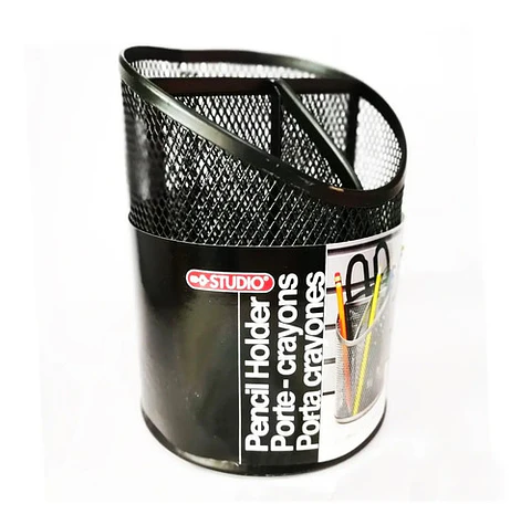Porta Lapices Con Malla Metalico Para Oficina
